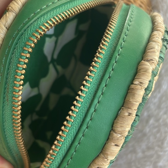 KATE SPADE NEW YORK Spring Forward Wicker Snail Clutch Crossbody Bag - Picture 8 of 9